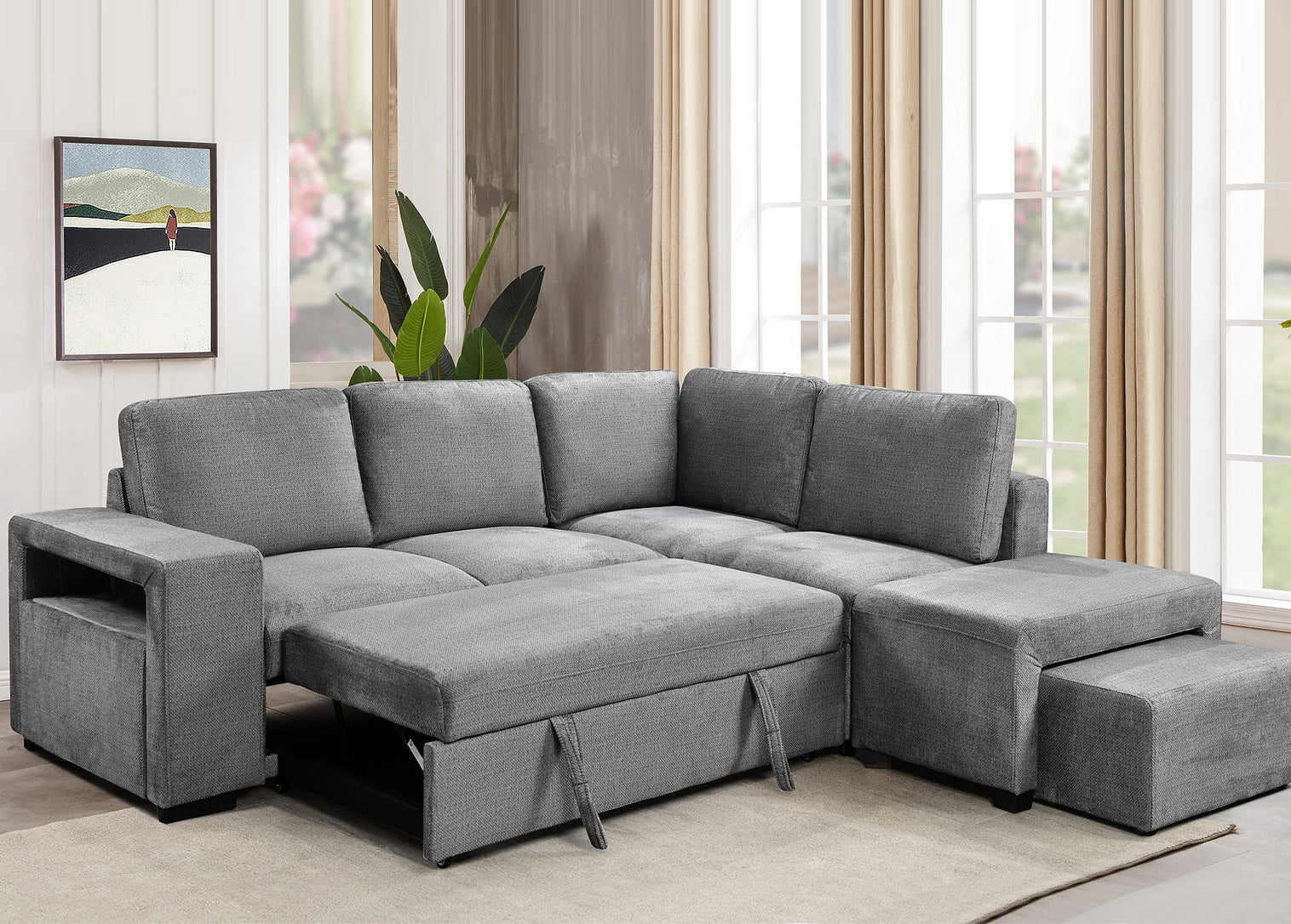 Dreamer RHF Pull Out Sofa Bed