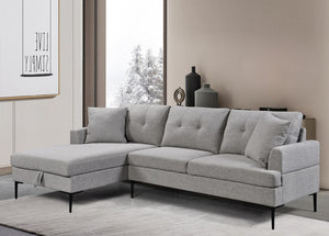 Mingle Grey Sectional LHF