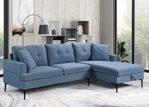 Mingle Blue Sectional RHF