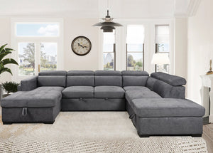 Majesty Pull Out Sectional Sofa