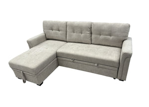 Snug Beige Pull Out Sofa Bed