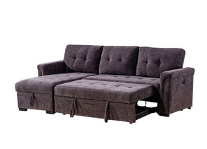 Snug Grey Pull Out Sofa Bed